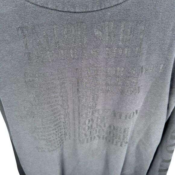 Taylor Swift The Eras Tour Hoodie Mens Large Black Drawstring Oversized Official - Picture 10 of 11